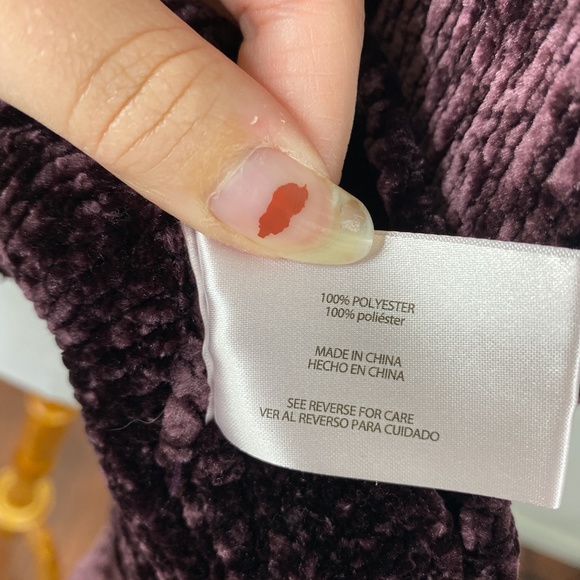 ORVIS Soft Chenille Pullover Sweater Plum Purple Sz. M - Picture 9 of 10